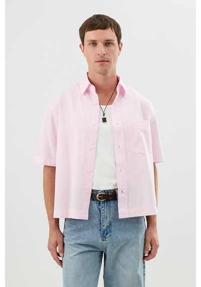 Antioch Boxy Fit Erkek Gömlek Pembe
