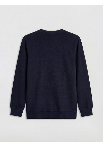 Lcwaıkıkı Classic Lacivert Bisiklet Yaka Şerit Detaylı Erkek Sweatshirt