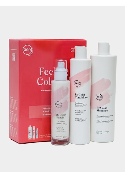 360 Hair Professional Be Color Şmpo 450 ML + Be Color Cond 250 ML + Repair 100 ML Set Boyalı
