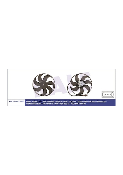 KALE 416400 FAN MOTORU GOLF IV 98- BORA 98- 1.4 16V 1.6 16V 1.8T