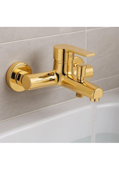 Gold Banyo Bataryası Pirinç Gövde Altın