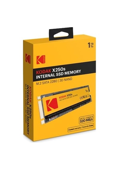 X250s 1tb M.2 Sata Ssd 2280 520mb/s Hızlı Dahili Ssd Disk Siyah
