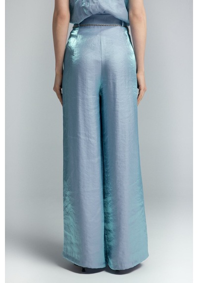 Sateen Aura Pantolon - Mavi-137309