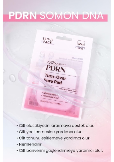 Dermal Gözenek Sıkılaştırıcı Cilt Yenileyici Tüm Cilt Tipleri İçin Pdrn Tonik Pad 12 Adet