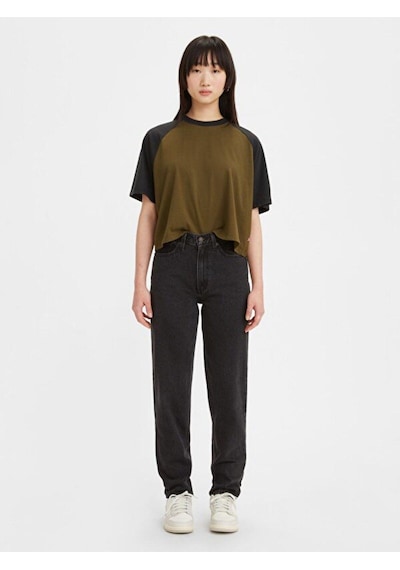 Levi's Kadın Siyah Yüksek Bel 80's Mom Jeans Kot Pantolon - A9385-0000-2667 Gri