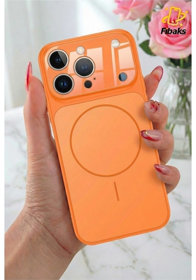 Fibaks iPhone 12 Pro Max Uyumlu Kılıf 17 Pro Max Çevirici Magsafe Kamera Lens Korumalı Camlı Dönüştürücü