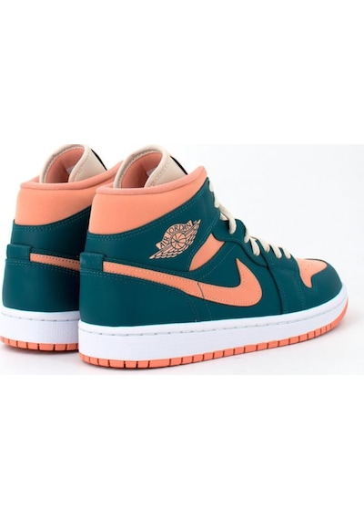 Nike Air Jordan 1 Mid Dark Teal Green Bq6472-308 Kadın Spor Ayakkabı-35.5
