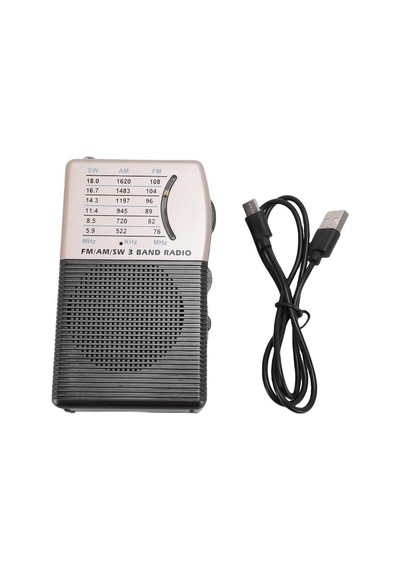 Rose Sp-606 Şarjlı Taşınabilir Fm/aw/sw Cep Radyosu