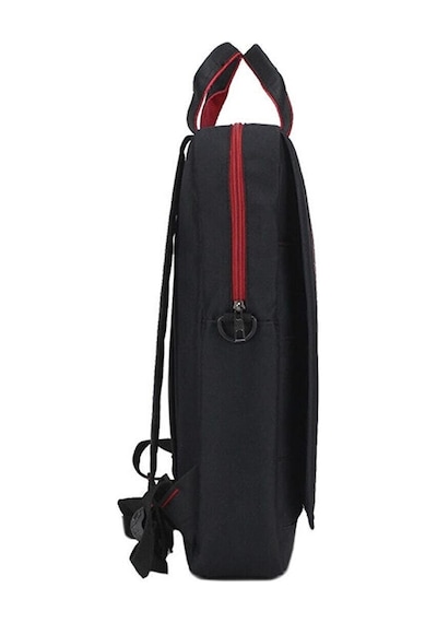 Case Club Laptop Sırt ve El Çantası 15.6" Omuz Askılı Taban Mat Destekli Kırmızı Beyaz Çizgili