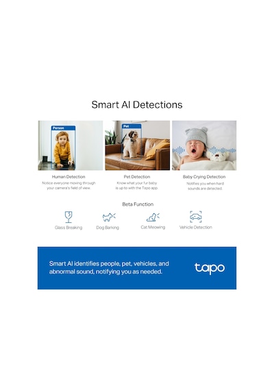 Tp-lınk Tapo Tc72 C220 , 2k Qhd 4,0mpix, İç Mekan Wifi, 9mt. Gece Görüşü, 360 Dönüş, İki Yönlü Ses Güvenlik Yapay Zeka Destekli Kamera