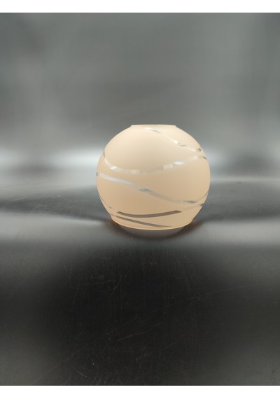 Küçük Avize Camı.küre,suyolu,somon Çap:10.00cm-duy Yuvası:3.00cm Somon