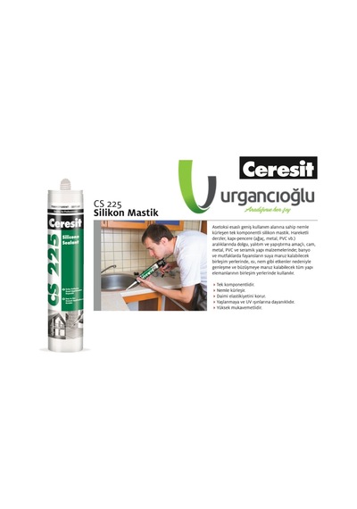 Ceresit Cs 225 Silikon Şeffaf/Beyaz 280Gr 25 Adet Ceresit Cs 225 Silikon Şeffaf/Beyaz 280Gr 25 Adet