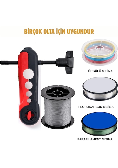 Hpytech Ayarlanabilir Taşınabilir Olta Misina Sarıcı Evrensel Makara Hattı Sarma Aparatı Hafif & Kompakt Balıkçılık Ekipmanı 0