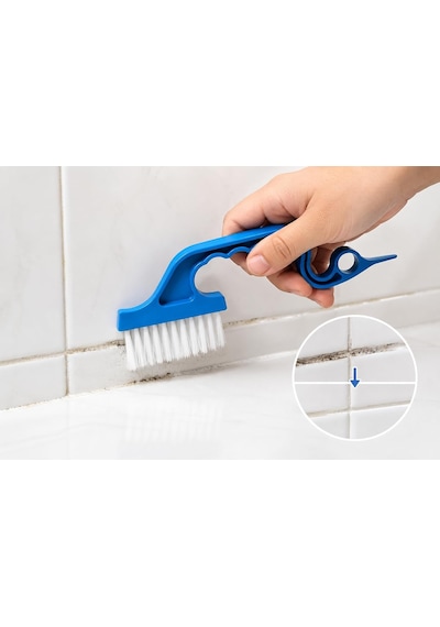Tr 2'si 1 Arada Kenar Temizleme Fırçası Ve Kazıyıcı Derz, Fayans, Lavabo Ve Küvet Kenarları İçin Temizlik