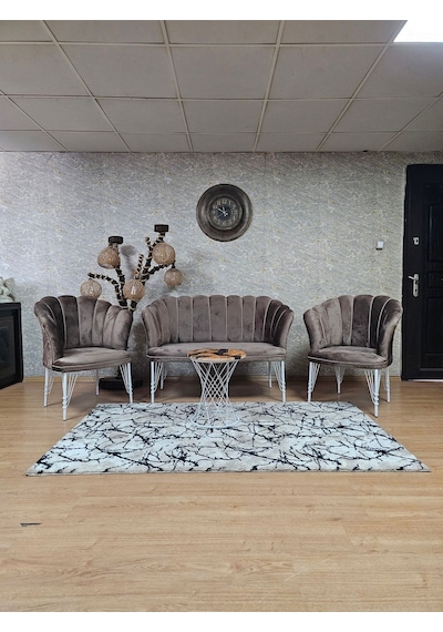 Zafir Beyaz Boyalı Tel Ayak Papatya Çay Seti Koltuk Takımı , Balkon, Salon, Ofis, Cafe Koltuk Takımı Kahverengi Zafir Beyaz Boyalı Tel Ayak Papatya Çay Seti Koltuk Takımı , Balkon, Salon, Ofis, Cafe Koltuk Takımı Kahverengi