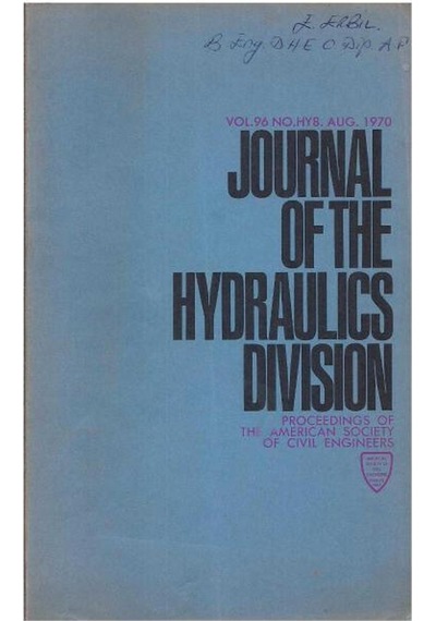 Journal Of The Hydraulıcs Division N11.1254