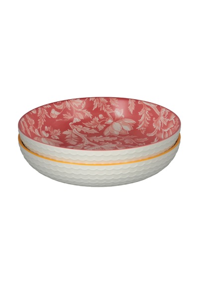 Lucky Art Aurea 2li Seramik Derin Tabak Set 22cm Lygd 002 Çok Renkli