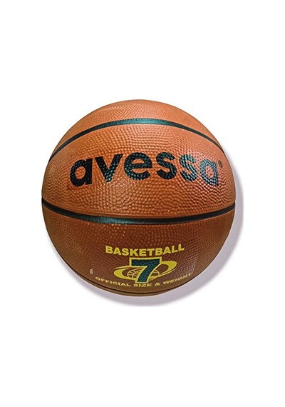 Avessa Kauçuk Basketbol Topu, 7 No, Yetişkin, 530 Gr, Turuncu, Brc-7t