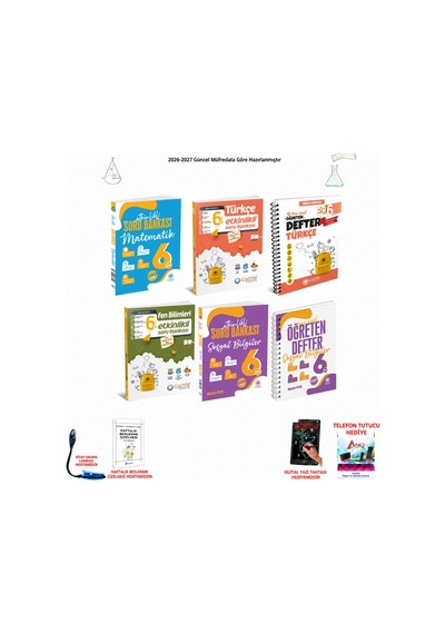 Çanta 6. Sınıf Tüm Dersler 214 6 Kitap Seti