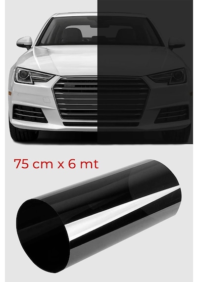 Ayrex Cam Filmi Siyah Amerikan Çizilmez Koyu Ton 75 Cm X 6 Metre Genel