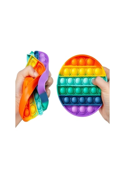 Push Pop Bubble Pop It Duyusal Oyuncak Özel Pop Stres Gökkuşağı Renkli Daire A++ Kalite