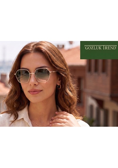 Morlin Bron Mbg2503001 01 58-18-145 Kadın Güneş Gözlüğü Altın