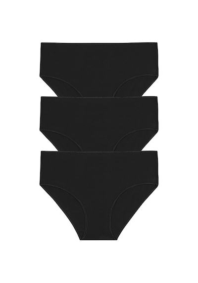 Suwen 3lü Paket Yüksek Bel Slip Külot St0040601a361 Siyah