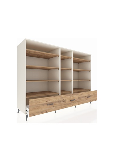 Kronos Dolap 12 Raflı 3 Çekmeceli 220x59x163 Aytaşı-çam Aytaşı-çam Kronos Dolap 12 Raflı 3 Çekmeceli 220x59x163 Aytaşı-çam Aytaşı-çam