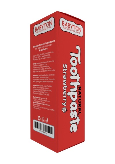 Babyton Organik Doğal Çilek Aromalı Diş Macunu 50 Gr