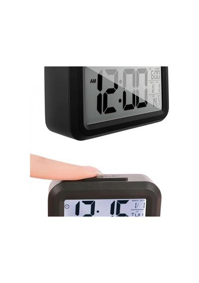 Gece Dijital Masa Saati Dijital Alarmlı Led Ekran Pilli Çalar Saat Renkli 47402257