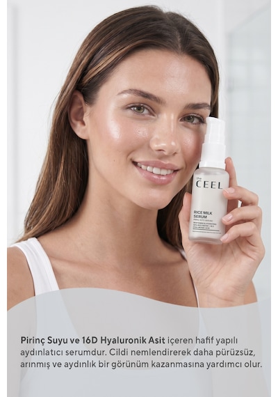 Pirinç Sütü Serumu Nemlendirici & Aydınlatıcı 16d Hyaluronik Asit, Pirinç Suyu Ve Niacinamide 30 Ml