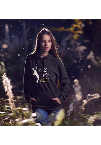 Pisa Art Ace Atmadan Yapamayanlara Özel Siyah Kapüşonlu Sweatshirt Hrmsw001 Siyah