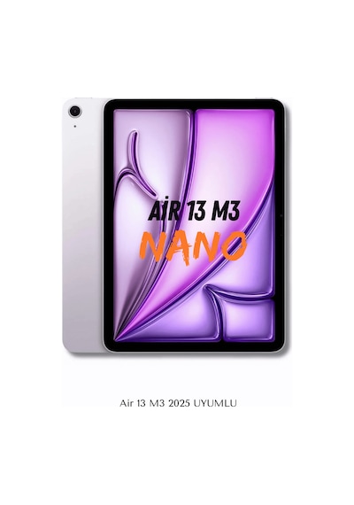 Apple Uyumlu iPad Air 13 M3 2025 Fuchsia Blue Nano Ekran Koruyucu Ultra İnce Screen Protector