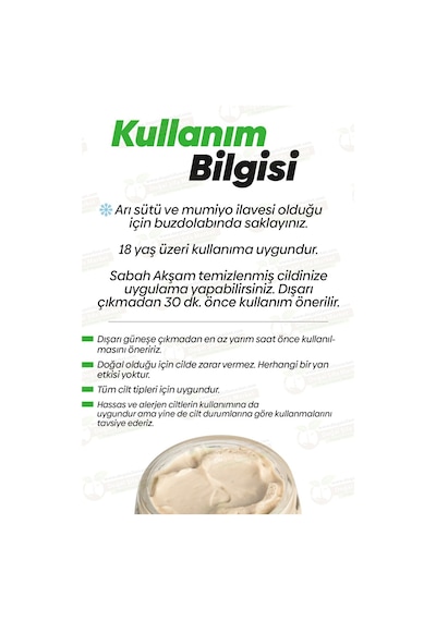 Mumiyolu Arı Sütlü Krem 50 Ml