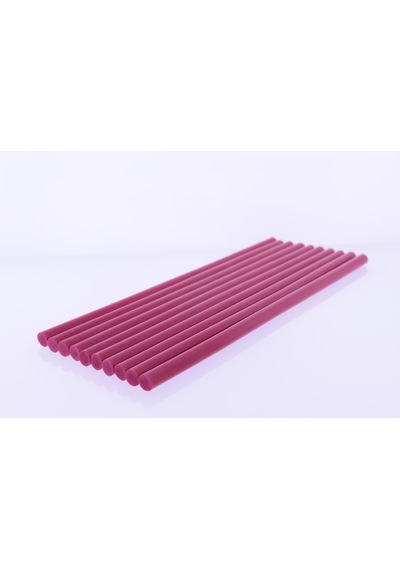 Winnboss Sıcak Silikon Mum Çubuk Kırmızı - Kalın 11x300mm 10 Lu Paket