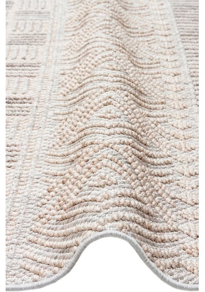 Cozy Czy 02 Grey Beige Hav Toz Vermez Modern Örgü Dokuma Makine Halısı