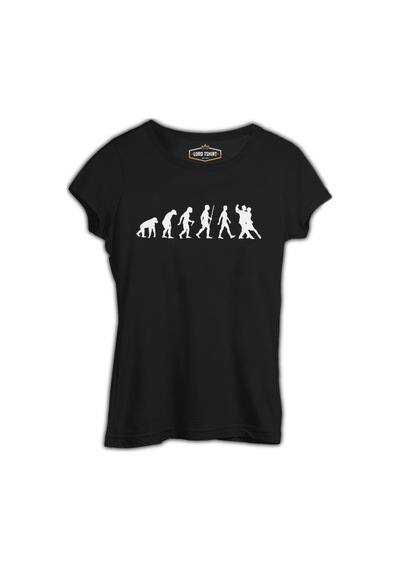 Evolution Of Dance - Tango Siyah Kadın Tshirt 001