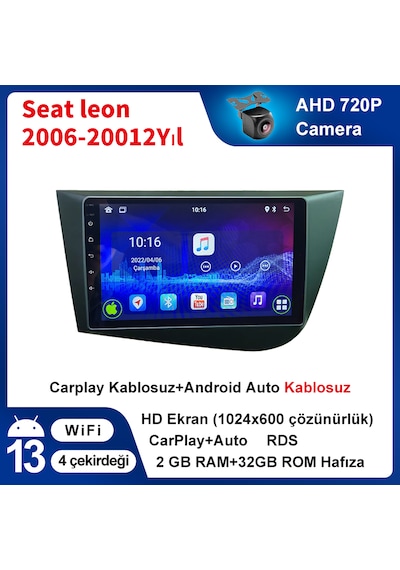 Seat Leon 2006-20012yıl 2gb Ram 32gb Rom Carplay Multimedya