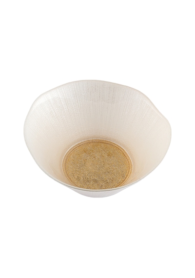 Emsan Golden 2 Parça Cam Konik Kase 21 Cm Gold