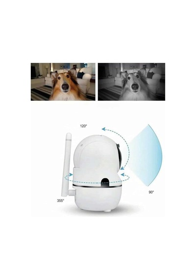Kablosuz Wifi Destekli Akıllı Güvenlik Kamerası Hareket Sensörlü - 9014197552588