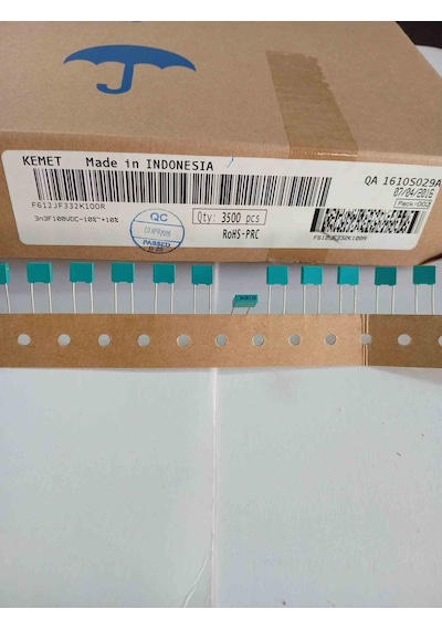 F612jf332k100r 3.3nf 100v 5mm Polyester Kondansatör 100 Adet