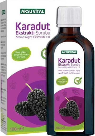 Aksu Vital Karadut Ekstraktı Şurubu 100 ML