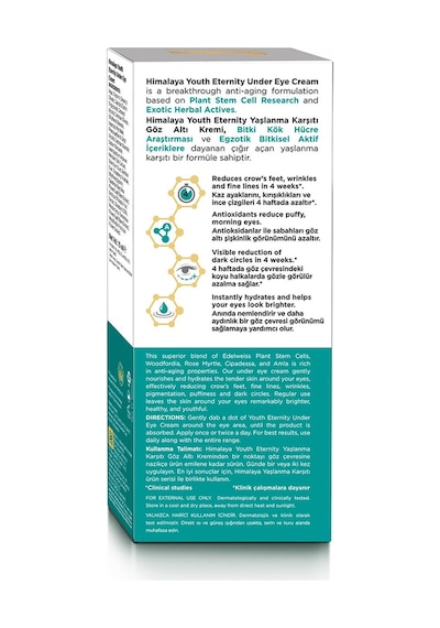 Himalaya Youth Eternity Göz Altı Kremi 15 ML