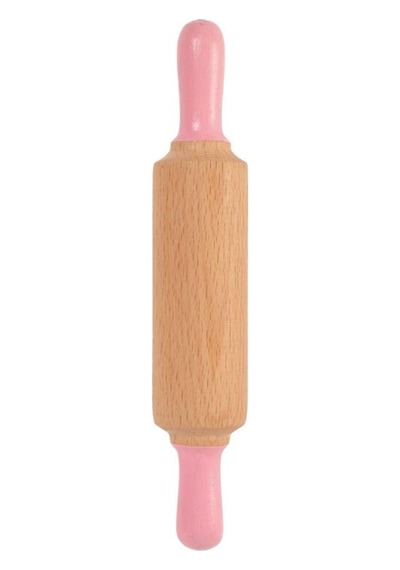 Childgen Mini Ahşap Merdane Pastel Pembe