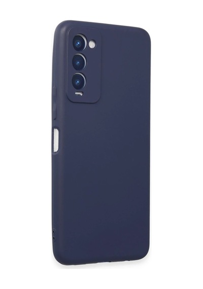 Uray Store Tecno Camon 18 Kılıf First Silikon - Lacivert