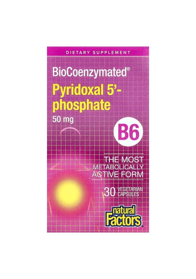 Naturel Factors B6 Pyridoxal-5-phosphate 50 Mg 30 Kapsül P-5-p Kapsül Kahve