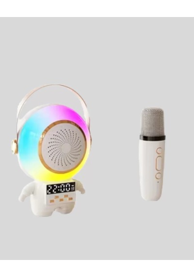 Hepsi Karaoke Özellikli Astronot Bluetooth Hoparlör Kablosuz Mikrofonlu Najmaddin