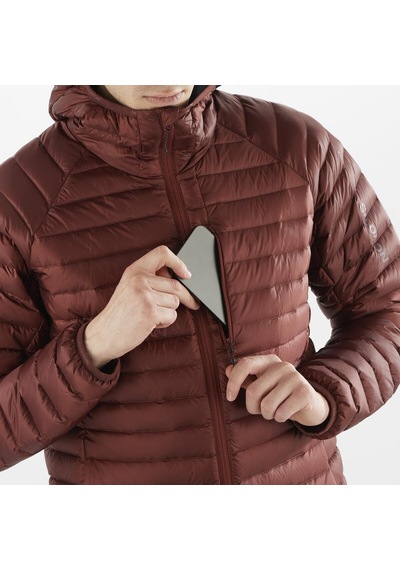 Salomon Elıxır Mıcro Down Erkek Outdoor Montu Rum Raısın Lc2292300 Bordo
