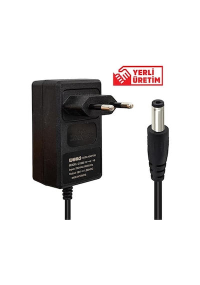 Weko 19 Volt 1.58 Amper 5.5 1.7 Uçlu Yerli Üretim Priz Tipi Notebook Adaptör