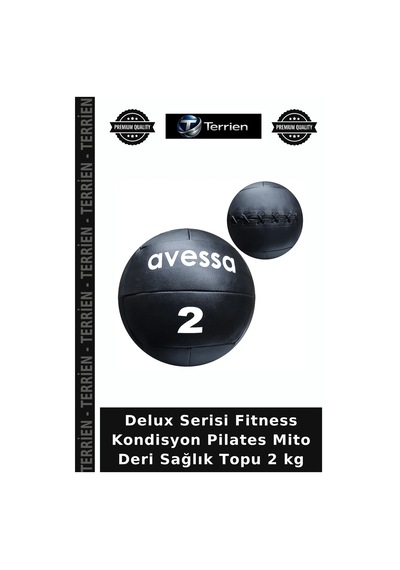 Delux Serisi Fitness Kondisyon Pilates Mito Deri Sağlık Topu 2 Kg